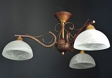 Люстра потолочная трехрожковая Мелодия Света Е27 40ВТ Красное дерево картинка 